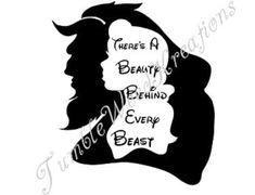 there's a beauty behind every beast stencil