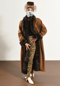 "Alorna/ 80's Wool Coat/ 80's Full Length Coat/ 80's Faux Fur Coat/ Vintage Faux Fur Coat/ 80's Opera Coat/ 80's Overcoat/ Size M Alorna made some of the best outwear to come out of the 80's. This coat is perfect! In excellent condition. Full length faux fur lapel. Faux fur cuffs. Inner and outer shoulder construction is so sophisticated. Built in shoulder pads. Lined pockets. Single hook to close. Size tag reads size 12. Model is 5'4\" and a size 4 for scale. Item is measured while flat, double Vintage Long Outerwear For Fall, Fitted Retro Fur Coat For Fall, Vintage Long Fur Coat For Fall, Retro Long Winter Outerwear, Country Western Dresses, Size 12 Model, Vintage Faux Fur Coat, Opera Coat, Cowgirl Dresses