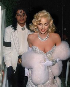 marilyn monroe and michael jackson dressed in costume