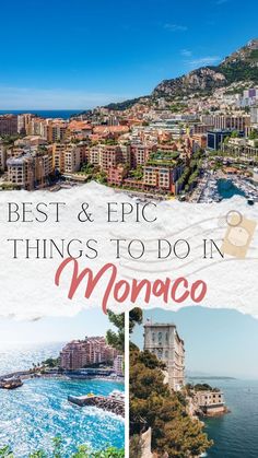 Looking for spectacular sights and vibrant activities to do in Monaco? Search no more! Here are The Best & Unique Things To Do In Monaco, a perfect balance between secret spots, historical sights, and vibrant nightlife. World-famous for its prestigious Casino and Grand Prix, the elegant principality of Monaco is one of the most alluring places to visit in Europe and also one of the safest countries in the world. 17 Things to Do in Monaco | Unique Sights in Monaco Monte Carlo Travel, Saint Jean Cap Ferrat, Monte Carlo Casino, Luxury Lifestyle Travel, Places To Visit In Europe, Monaco Monte Carlo