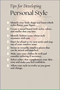 Developing Personal Style, How To Discover Your Style, Create Your Style Aesthetic, Personal Stylist Aesthetic, Personal Style Types, Style Tips And Tricks, Fashion Styling Tips, Beauty Treatments Skin Care, Personal Fashion Stylist