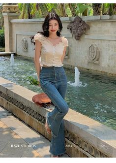 Classy Everyday Outfits, Neat Casual Outfits, Fresh Outfits, Vintage Romance, Romantic Outfit, Everyday Fashion Outfits, Model Outfits, Elegante Casual