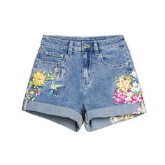 FREE SHIPPING ON ALL ORDERS OVER $50 | 100% SATISFACTION GUARANTEED Click "ADD TO CART" To Get Yours Now | Up To 60% OFF✨  Women's cute short trousers with waist buttons, wear-resistant and breathable fabric, comfortable fit, make you wear more flexible, more comfortable and more freely. 📌 The Fabric Is Very Comfortable 📌 Made With Polyester 📌 100% Satisfaction Guaranteed Tag us to be featured at @arimonz_style on Instagram! Package Includes: 1 *Women's Embroidered Flower Denim Short Jeans Wo Summer Jean Shorts, Floral Denim Shorts, Embroidery Denim, Flower Jeans, Embroidered Denim Shorts, Summer Jeans, Hot Shorts, Floral Denim, Jeans Casual