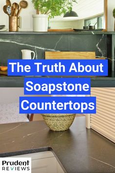 17 Pros and Cons of Soapstone Countertops: Are They Worth It? Black Soapstone Countertops, Soapstone Countertops Kitchen, Installing Kitchen Countertops, Dwell Kitchen, Soapstone Kitchen, Soapstone Counters, Expensive Stones, Soapstone Countertops, Kitchen Countertop Materials