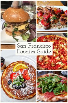 the san francisco foodies guide includes pizzas, salads and other delicacies