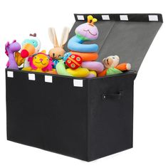 PRICES MAY VARY. Fabric LARGE CAPACITY - The size of toy box is 25 x 13 x 16 inches (62.5 x 33 x 40 cm), capacity more than 83 liters, large enough for girls & boys toy storage! DURABLE & STURDY DESIGN - Toy organizers and storage made from premium linen fabric and thickened cardboard, with rivets Reinforcement Handles you can easily carry the extra large storage basket around your home. DUSTPROOF & FOLDABLE - The toy chest flip-top lid can help prevent dust to reach your storage items, when not Boys Toy Storage, Boy Toy Storage, Large Toy Box, Kids Toy Chest, Kids Storage Boxes, Large Stuffed Animals, Chest Storage, Collapsible Storage, Collapsible Storage Bins