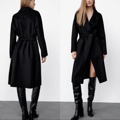 Brand New With Tags. Oversized Fit. Wool Blend Coat, Zara Jackets, Zara Black, Oversized Fits, Wool Blend, Jackets & Coats, Jackets For Women, Zara, Wool