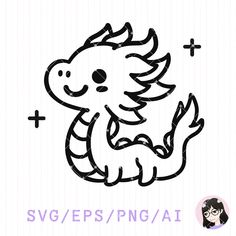 #dragon #zodiac #artwork #chinese #china #clipart #cute #kawaii #kawaiidrawing #etsy #etsyshop #sticker #card #presentation #decor #decoration #craft #diyproject #diyideas Easy Chinese Dragon Drawing, Cute Chinese Dragon Drawing, Chinese New Year Dragon Drawing, Chinese Dragon Doodle