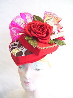 Stick a feather in your cap - Threads Fantasy Hats, Unusual Fashion, Adult Valentines, Threads Magazine, Box Hat, Retro Style Dress, Holiday Hats