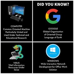 four different types of computers with the words, did you know? and other information about them