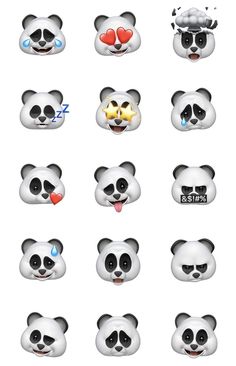 an image of panda face emotication on the app store