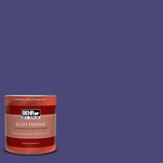 a can of behr ultra paint on a gray background