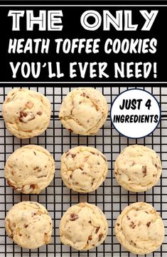 the only health toffee cookies you'll ever need just 4 ingredients are available