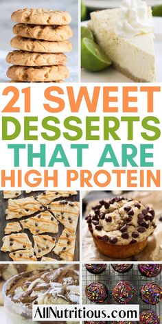 sweet desserts that are high protein