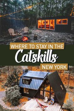 where to stay in the Catskill Mountains and places to visit in Upstate New York Catskill Resorts, United States Travel Bucket Lists, Unique Stays, Hudson Valley New York, Staycation Ideas, The Catskills