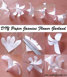 how to make paper flower garlands for valentine's day or any special occasion