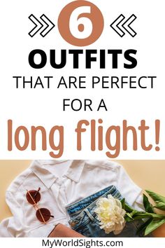 This post is all about airplane outfits and what to wear on a plane. Read all about travel outfits, flight outfits, and airport outfits. Learn more about comfy travel outfits at myworldsights.com Travel Clothes Women