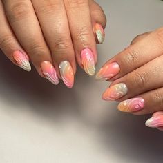 🫶🏼💖 we slay aura/ombre set many times with no airbrush machine 🤍 Nessa Nails, Italy Nails, Aura Nail, Nails Vacation, Airbrush Machine, Aura Nails, Pastel Nails Designs, Airbrush Nails, Cute Nail Art Designs