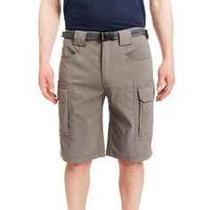 Function and style come together with these men's Smith's Workwear belted cargo shorts. Includes: shorts and belt Stretch fabric Lightweight, breathable fabric Cargo pockets Button & zipper closureFIT & SIZING Regular fit 11.5-inch approximate inseam Back elastic waistbandFABRIC & CARE Nylon, spandex Machine wash Imported Size: 34. Color: Grey. Gender: male. Age Group: adult. Big And Tall Style, Workwear Shorts, Cargo Short, Mens Workwear, Work Shorts, Rugged Style, Performance Fabric, Bottom Clothes, Come Together