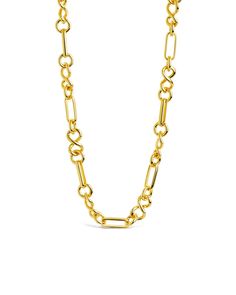 Look sharp with this Infinity & Oval Link Chain Necklace. It's the perfect everyday accessory that'll keep you looking stylish and trendy. With its sleek interlocking infinity and oval links, you won't run out of compliments. Slip this bad boy on and your confidence will skyrocket! Materials: 14K gold or rhodium plated brass Features: Measures 16" with 2" extender, 0.25" width, Lead & Nickel free, lobster clasp Modern Figaro Chain Necklace With Oval Links, Trendy Oval Link Cable Chain Necklace, Figaro Chain Necklace, Pearl Chain Necklace, Figaro Chains, Link Chain Necklace, Everyday Accessories, Run Out, Pearl Chain