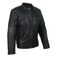 Shop now and elevate your biker persona with our top-notch men's black leather motorcycle jacket. crafted from premium leather, this jacket offers unmatched style and protection. featuring a convenient zipper closure, it's the perfect choice for any motorcycle enthusiast Leather Biker Jacket For Motorcycling, Biker Style Leather Jacket For Motorcycling, Moto Leather Jacket With Zip Fly For Motorcycling, Long Sleeve Biker Jacket With Ykk Zipper For Motorcycling, Motorcycling Moto Leather Jacket, Biker Outerwear With Zipper Closure For Motorcycling, Winter Leather Motorcycle Jacket With Ykk Zipper, Biker Style Outerwear With Zipper For Motorcycling, Winter Leather Jacket With Ykk Zipper For Motorcycling