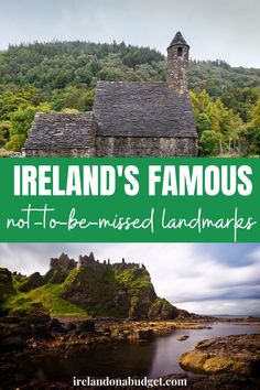 a castle and an old church Irish Landmarks, Books About Ireland, Wild Atlantic Way Ireland Road Trips, Irish Vacation, Dublin Castle