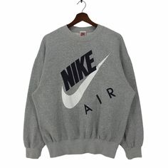 Vintage 90s Nike Air Sweatshirt Pullover Jumper Streetwear Fashion Nike Vintage Crewneck by ClockworkThriftStore on Etsy