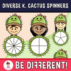 the different types of spinners for children to use in their own classroom workbook