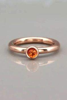 Beautiful Solid 14k Rose Gold Orange Sapphire Stack Ring, Natural Orange Sapphire September birthstone ring, Something orange for bride. This ring is a delicate and beautiful orange sapphire ring.You can wear the ring on its own or to stack it with other rings. This intense ring will add a stylish luxury touch to your look. Minimalist Rose Gold Sapphire Ring Birthstone, Rose Gold Sapphire Birthstone Ring, Orange Birthstone Ring As A Gift, Orange Birthstone Ring As Gift, Rose Gold Sapphire Promise Ring With Birthstone, Orange Sapphire Ring In 14k Gold For Gift, Orange Birthstone Jewelry For Promise Ring, September Birthstone Rings, Orange Sapphire