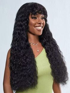 Hair Name: Bangs Wig Hair Style: Loose Deep Wave Hair Length: 8-36 inches Wig Weight: 200-320g/Wig (Depending on Lengths and Density) Color: Natural Black #1B Density: 180% Cap Size: Medium, about 22.5inches Quality: 100% Virgin Human Hair Last for One More Year Hairline Bangs Shipment: DHL, FedEx, or UPS 5-7 business days. FAQHow Long Does wavymy Hair Last?wavymy Hair can last 12-24 Months if you take care of it well. How Soon Can I Receive the Express Delivery?wavymy Hair Mall offers fast and Loose Deep Wave Hair, Shea Moisture Shampoo, Human Hair Wigs With Bangs, Deep Wave Human Hair, Deep Wave Hair, Loose Deep Wave, Bangs Wig, Hydrating Shampoo, Deep Wave Hairstyles