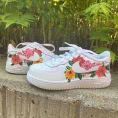 The Flower Custom AF1's were hand painted using Angelus products and sealed with Matte finisher. If you would like to change the colors used on the custom or change any details feel free to message me and let me know, or you can add your request into the personalization section while you're checking out. Custom Af1, Custom Air Force 1, 12th Man, Custom Nikes, Custom Sneakers, Custom Shoes, Nike Air Force Sneaker, Pretty Outfits, Shoes Sneakers