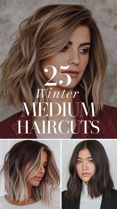 Try Winter Medium Haircuts 2024 - 2025 with layered bobs, butterfly cuts, and bangs to keep up with winter haircut trends. Shoulder length styles suit round faces, adding elegance to women’s hairstyles. Korean-inspired looks bring a fresh feel, making them the top trendy choice for women. These medium-length cuts are ideal for adding volume and shape.