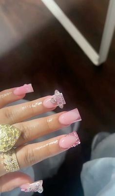 Turquoise Acrylic Nails, Cute Pink Nails, Tapered Square Nails, Retro Nails, Punk Nails, Girly Acrylic Nails, Cute Acrylic Nail Designs