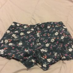 Nwot, Side Pockets, Elastic Band Elastic Band, Printed Shorts, Flower Prints, Elastic, Loft, Green, Women Shopping, Color