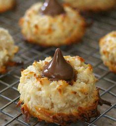 cookies with chocolate frosting on a cooling rack