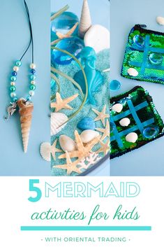 mermaid activities for kids with text overlay