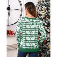 ?? BREATHABLE KNITTED FABRIC: The Quality Christmas Sweater Cardigans are Soft, Breathable, Lightweight, Skin-friendly, and Comfortable to Wear, Keep You Warm and Cozy during the Merry Season as you Rock Out your Unique Festive Vibe. ?? ELEGANT CHIC STYLE: Funny Christmas Tree and Reindeer Contrast Color Design, full of holiday and festival vibe. Loose Cozy Relaxed Fit, all-match style, This ugly Christmas sweater is sure to draw a crowd at your holiday party. This gaudy masterpiece will definit Elegant Chic Style, Nightmare Before Christmas Girl, Funny Reindeer, Reindeer Christmas Sweater, Funny Christmas Tree, Christmas Tree Sweater, Ugly Christmas Sweater Women, Long Sleeve Sweaters, Girls Tulle Dress