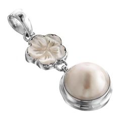 1 3/4" White Mabe Pearl Mother Of Pearl Shell Flower 925 Sterling Silver PendantBail Diameter:  5mmPendant Material:  White mabe pearl(15mm)Silver Type:  925 sterling silverPendant Size:  46x17mm(1 3/4x3/4") incl. bailPendant Weight:  7 gramsPendant Material:  White mother of pearl Silver Mother Of Pearl Jewelry For Mother's Day, Mother Of Pearl Silver Jewelry For Mother's Day, Mother's Day Silver Mother Of Pearl Jewelry, Silver Flower-shaped Jewelry With Pearl Pendant, Silver Flower Jewelry With Pearl Pendant, Silver Flower-shaped Jewelry With Pearl Drop, Silver Flower Jewelry With Pearl Drop, Silver Pearl Flower-shaped Jewelry, Silver Pearl Jewelry In Flower Shape