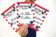 Printable Voting Ballots for Kids - for an Election Day program? or adapt so kids can vote for their favorite books? Kids Studio, Studio Diy, Teaching Social Studies, Student Council, Favorite Teacher, Diy Printable, School Holidays