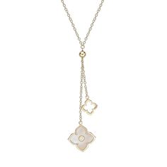 PRICES MAY VARY. FLOWERS THAT LAST FOREVER - Crafted with precision from high-quality yellow gold plated 925 sterling silver, this Mother of Pearl and Cubic Zirconia Double Flower Pendant Necklace showcases the perfect blend of elegance and sophistication. The adjustable 16 to 18-inch chain necklace offers versatility and the spring ring closure ensures a secure fit, allowing you to wear this necklace comfortably all day and night. This enchanting necklace is a symbol of refined taste and grace Italian Silver Jewelry, Gold Gallery, Fashion Layout, Necklace For Her, Flower Pendant Necklace, Pearl Gemstone, Pink Quartz, Pendant Design, Flower Pendant