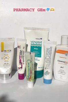 #skincare #skincareroutine #skincareproducts Pharmacy Skin Care Products, Indian Pharmacy Skincare, Pharmacy Skincare, Pharmacy Products, Beauty Treatments Skin Care, Affordable Skincare, Skin Advice