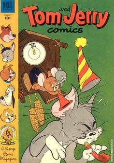 an old children's comic book with cartoon characters