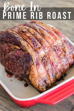 a large piece of meat sitting on top of a white plate