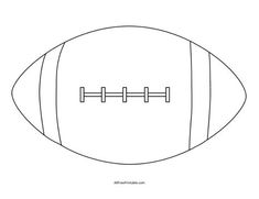 an image of a football ball with the line drawn out to make it look like it is