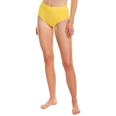 This Is A Bottom Only, Coordinating Top Sold Separately Color/Pattern: Sun Design Details: Contrast High-Rise Waistband Slip-On Styling Moderate Seat Coverage 80% Polyamide, 20% Lycra Hand Wash Imported Yellow Brief Swimwear For Summer, Yellow Seamless Swimwear For Spring, Yellow High Waist Stretch Swimwear, Yellow Stretch Tankini, Yellow Seamless Bottoms For Beach, Yellow Seamless Bottoms For Summer, Seamless Yellow Bottoms For Summer, Spring Yellow Seamless Bottoms, Yellow Tankini