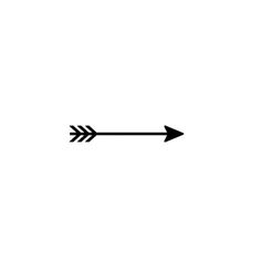 an arrow is pointing to the right on a white background