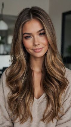 Light Brown Hair Styles, Brown Hair Styles, Korean Hair Color, Brown Hair Looks, Glamorous Hair, Hairstyles Women, Brown Hair Balayage