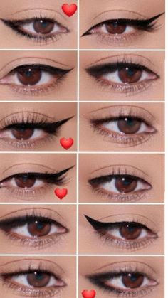 Gel Eyeliner Tutorial, Pencil Eyeliner Tutorial, Cat Eye Eyeliner Tutorial, Liquid Eyeliner Tutorial, Cat Eye Eyeliner, Tutorial Eyeliner, Eyeliner For Hooded Eyes, Membentuk Alis, Bentuk Alis