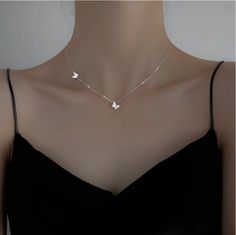 Silver Color Trendy Cute Butterfly Necklace For Women · Shop Zola · Online Store Powered by Storenvy Work Place, Cute Butterfly, Butterfly Necklace, Just Girly Things, High End Fashion, Trendy Fashion Women, Necklace For Women, Jewelry Trends, Fashion Lover