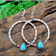 New In Package Made Out Of Alloy Bundle & Save Perfect Stocking Stuffer Blue Bohemian Metal Hoop Earrings, Bohemian Blue Sterling Silver Hoop Earrings, Blue Bohemian Sterling Silver Hoop Earrings, Southwestern Silver Jewelry For Summer, Silver Southwestern Jewelry For Summer, Silver Wire Wrapped Earrings For Summer, Summer Silver Wire Wrapped Earrings, Bohemian Blue Hypoallergenic Hoop Earrings, Nickel-free Blue Hoop Earrings For Festivals